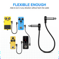 thumbnail image 7 of TOP! 6 Pack Inch Guitar Patch Cable, Instrument Pedal Cable Right Angle Flat, 7 of 7