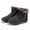 Black, variant on comerut Women Winter Warm Ankle Snow Boots Slip-on Zip Waterproof Outdoor Walking Shoes