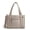 Khaki, variant on Boxy Tote Bag for Women, Crossbody Bag with Zipper, Crush Bow Purses for Travel Work College
