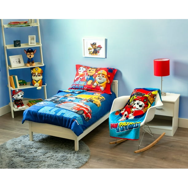 paw patrol 4 piece bedroom set