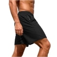 thumbnail image 6 of Yievot Athletic Shorts for Men Drawstring Elastic Waist Gym Sport Running Shorts with Zipper Pockets, 6 of 9