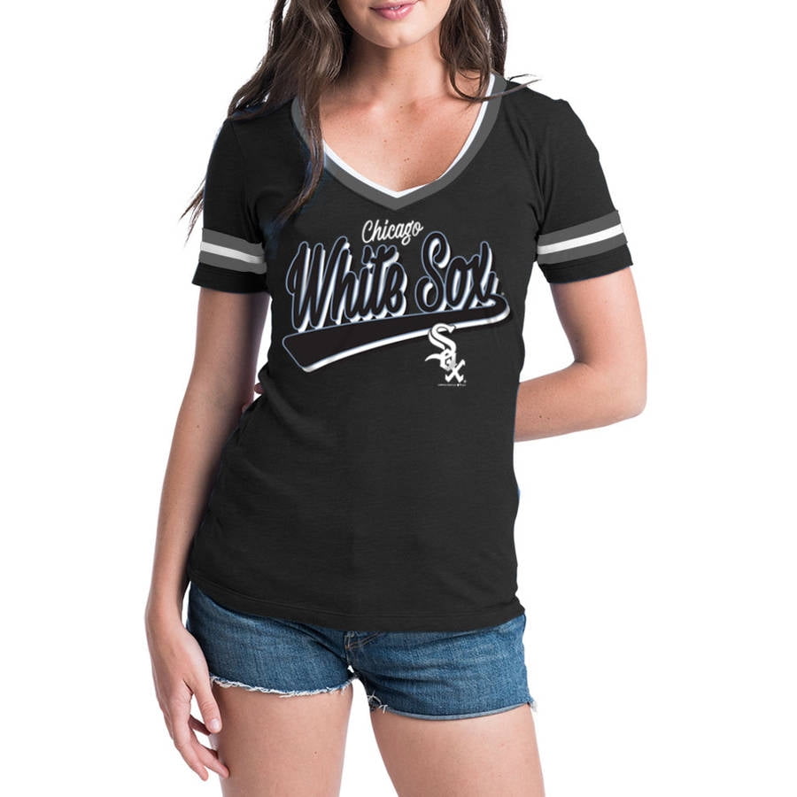 MLB Chicago White Sox Women's Short Sleeve Team Color Graphic Tee