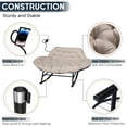 thumbnail image 4 of Outdoor Loveseat Rocking Chair with Thicken Cushion and Phone Holder for 2 Person for Garden Patio Yard (Beige), 4 of 7