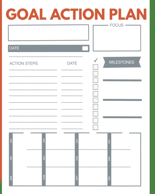 Goal Action Plan Undated Agenda to Track Your Goals for the Year