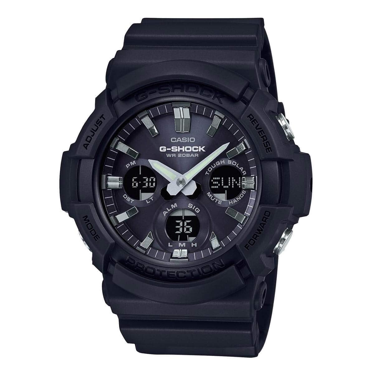 Casio Men s G Shock GAS100B 1A Black Resin Japanese Quartz Sport Watch Walmart