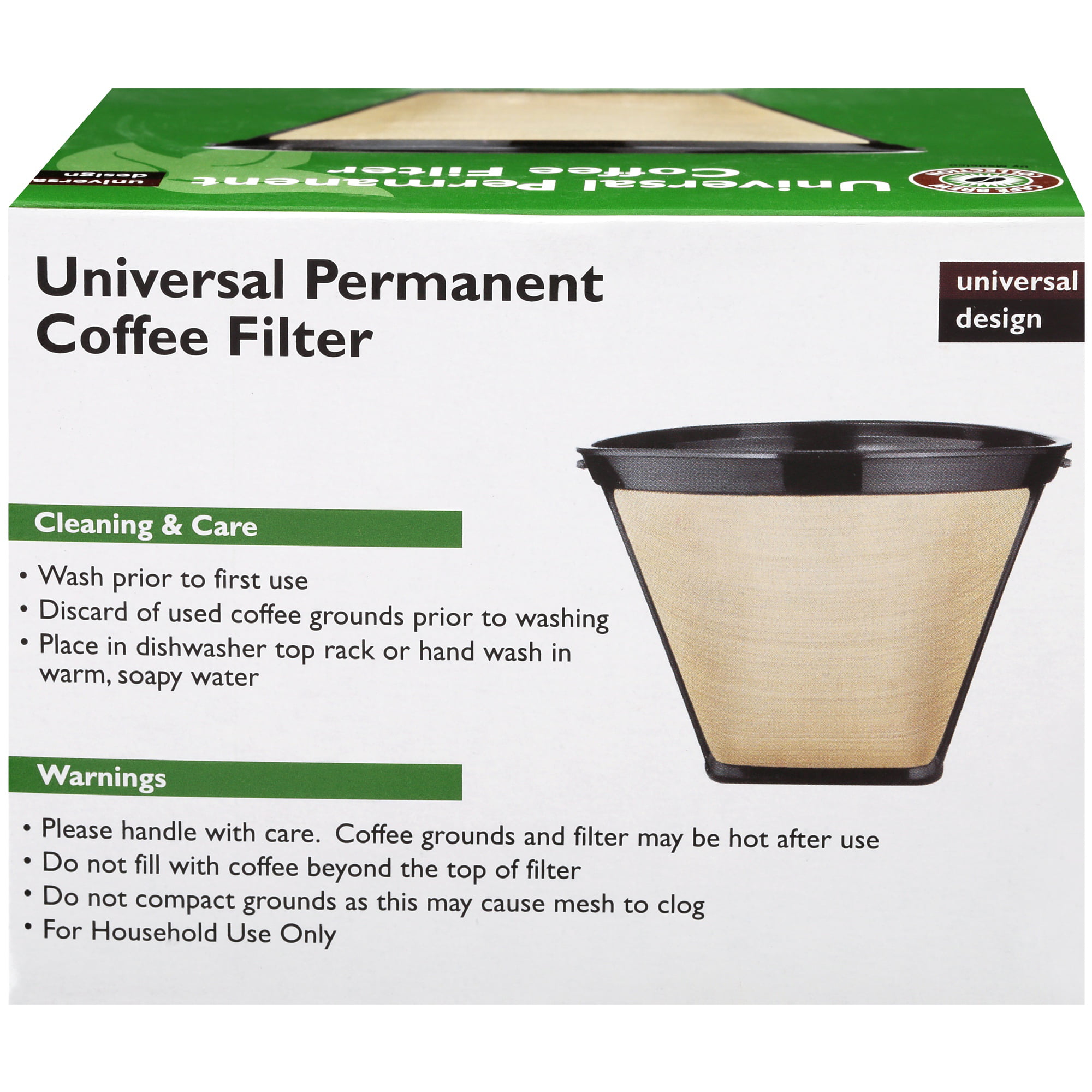 Permanent coffee filter no 4 universal 61200004 filters-embudosuniversal