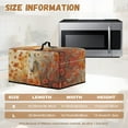 thumbnail image 5 of TSOVTHRID Horse Poppy Floral Print Microwave Oven Grill Cover Protector Heat-Resistant Microwave Oven Dust Cover with Handle Case Protections for Toaster Oven, 18.25"W x 14.5"D x 11"H, S, 5 of 7