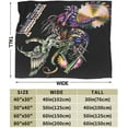 thumbnail image 4 of Judas Rock Band Priest Blanket Soft Cozy Lightweight Warm Throw Blanket Bedroom Sofa Decorations All Seasons Blankets 50"X40", 4 of 6