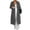 Dark Gray, variant on Womens Oversized Long Hooded Overcoat Casual Open Front Cardigan Sweaters for Women Trendy Elegant Peacoat Warm Trench Coat Jackets