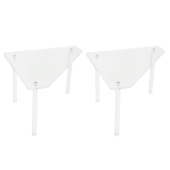 Hemoton 1set Home Corner Table Rack Storage Shelf Desktop Triangular Storage Shelf