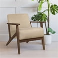 thumbnail image 2 of Lexicon August Fauteuil d'Appoint Rembourré en Velours, Brun Pâle, 2 of 6