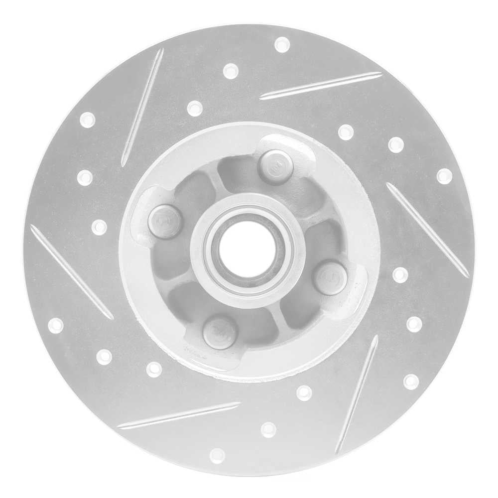 Dynamic Friction Company 631-47012R DFC Brake Rotor - Drilled And Slotted - Silver