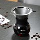 thumbnail image 3 of Juego de cafetera de vertido con filtro reutilizable de acero inoxidable, resistente al calor., 3 of 8