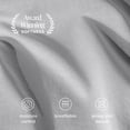 thumbnail image 4 of Bare Home Organic Jersey Sheet Set - 100% Organic Cotton - Deep Pocket - 4 Piece - King, Light Gray, 4 of 10