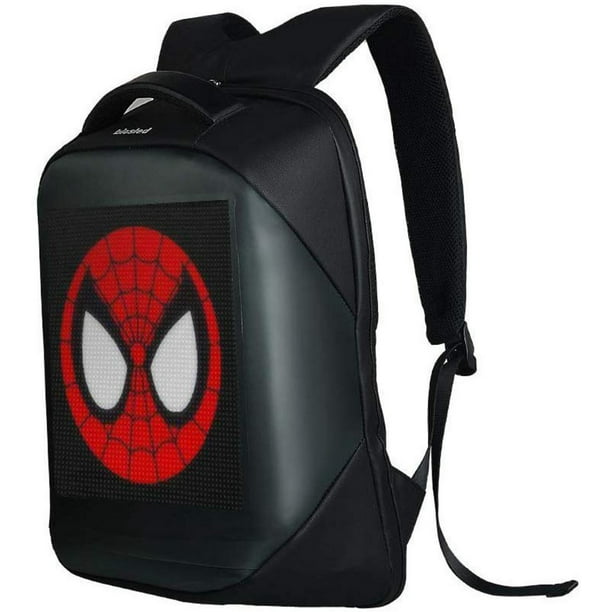 Smart LED Backpack Fashion Black Customizable Laptop Creative Christmas Gift,Walking Gift,School Bag(V3) - Walmart.com