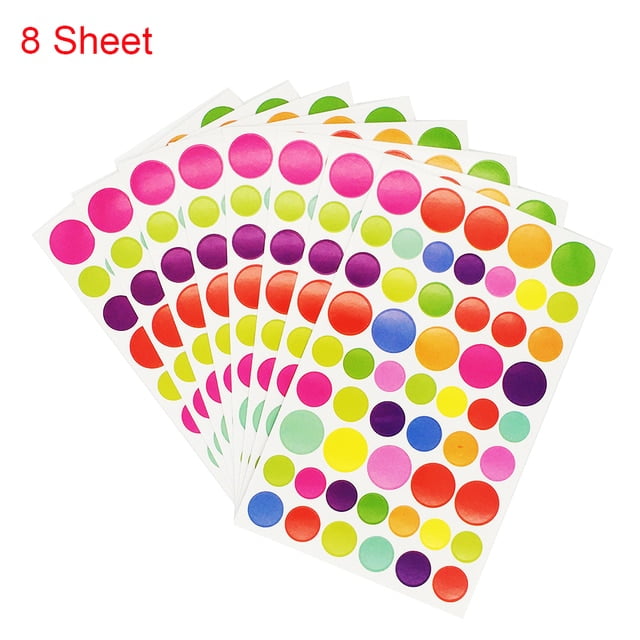 8 Sheets Notebook Smiling Face Stickers Cute Laptop Portrait Decals Classic Toys for Kids Motorcycle Phone Car Smiley Stickers