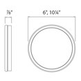 thumbnail image 3 of WAC Lighting Geos 10" LED 2700K Round Aluminum Low-Profile Flush Mount in Chrome, 3 of 3