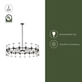 thumbnail image 2 of Alora Lighting Ch309036cg Revolve 36 Light 47" Wide Taper Candle Chandelier - Bronze, 2 of 7