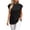 01# Black, variant on Women's Oversized Sweatshirt with Pockets Mock Neck Pocket Tee Top Cozy Casual Pullover Long Sleeve Winter Fall Streetwear S-2XL