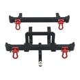 thumbnail image 2 of Milaget 2 Pieces 1/12 RC Front Rear Bumper Upgrade Part for MN82 LC79 RC Crawler Car black, 2 of 9