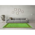 thumbnail image 3 of Ahgly Company Indoor Rectangle Abstract Green Modern Area Rugs, 2' x 4', 3 of 4