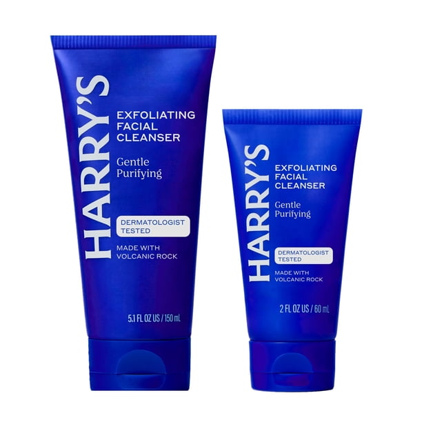 Limpiador facial Harry's Exfoliante para hombre 210 ml con roca volcánica