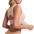 thumbnail image 4 of KHONTS Posture Bra for Women Wireless Bra Wide Strap Back Support Full Coverage Bralettes Beige S, 4 of 9