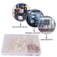 thumbnail image 2 of 400Pcs 6.3mm 1 2 3 4 6 8 9 Pin Electrical Automotive Wire Connector Male Female Socket Plug and Pin Header Crimp Wire Terminals Kit for Motorcycle Bike Car Boats, 2 of 10
