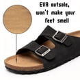 thumbnail image 3 of BERANMEY Unisex Sandals for Women & Men Summer Beach Cork Footbed Slide Sandals with Adjustable Buckle Slip-On Arch Support Shoes for Vacation/Resort/Indoor Outdoor Slippers, 3 of 8