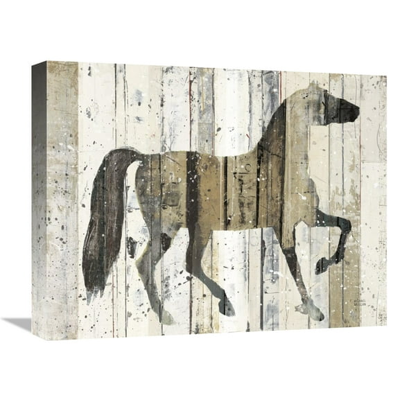 Global Gallery's 'Dark Horse v2' By Michael Mullan Stretched Canvas Wall Art