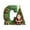 C, variant on pathside 26 Letters Christmas Tree Hanging Pendants, 26 Christmas Letters Ornaments with Christmas Tree Santa Claus, Decorative Letters Hanging Xmas Alphabet Letters for Christmas Tree Decor (C)