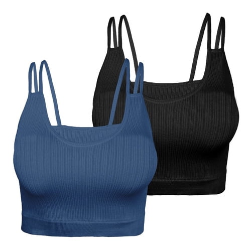 Pack 2 Crop Top Dama Blusa Gym Bralette Ombliguera Mujer Fin LOLE Crop Top