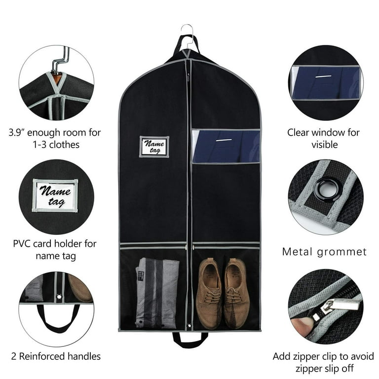 Amazon.com: Renexas Garment Bags for Hanging Clothes Travel