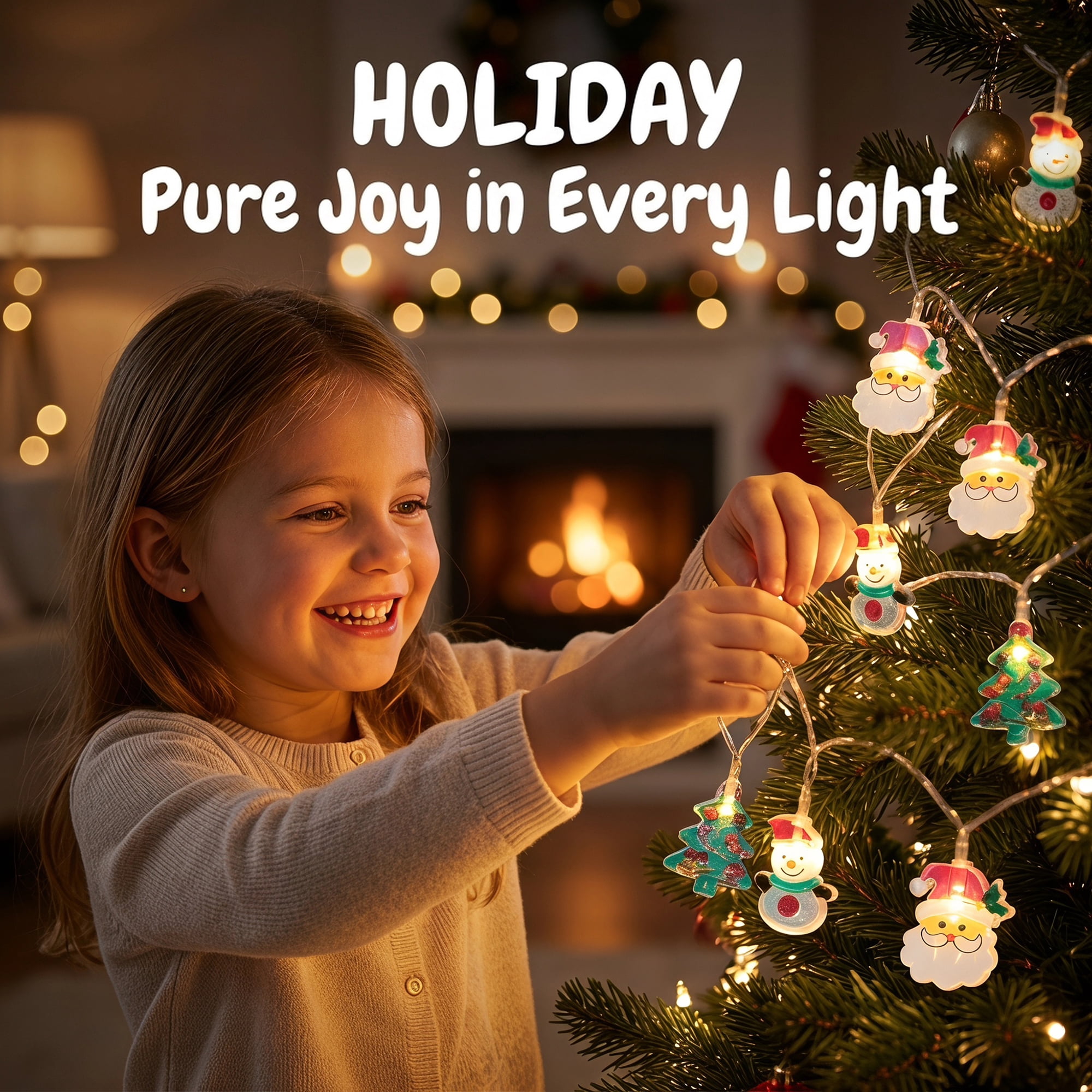 Unique Bargains Fairy Lights for Decor and Festive 9.8 ft Multicolor Battery Operated