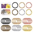 thumbnail image 1 of Kit de surtido Swpeet, 24 unidades, 6 colores, 25 mm, anillos redondos en forma de O con resorte, 1 of 7