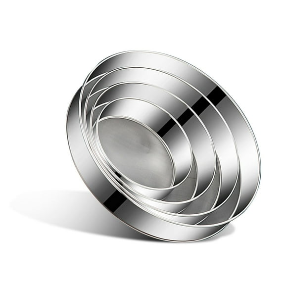 4-Piece Round sifters stainless stee  for baking, 60 Mesh Stainless Steel Fine Mesh Sieve (6 In, 8 In, 10 In, 12 In), Ideal for Baking & Powdering Cake, Bread