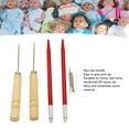 thumbnail image 3 of Doll Hair Rooting Tool, DIY Supplies Ergonomic 2pcs Professional Doll Hair Reroot Tool With Awl For Home, 3 of 8