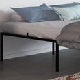 thumbnail image 2 of 12-pulgada tamaño completo-size metal platform marco cama, noise-free mattress foundation steel slats, heavy-duty marco cama almacenamiento, 1000 lbs capacity, no box spring required - negra, 2 of 8