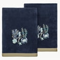 thumbnail image 2 of Authentic Hotel and Spa  Turkish Cotton Aaron 2PC Embellished Bath Towel Set Marine, 2 of 5