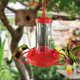 thumbnail image 5 of Comedero para colibríes, comedero para pájaros con flores fluidas para exteriores (flor roja y amarilla), 5 of 5