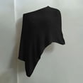 thumbnail image 4 of Xuyuer 2026 Women's Designer Asymmetric Cape Poncho Sun Protection Top - Loose Relaxed Lightweight Ice Silk Knit Cover-Up, 4 of 8