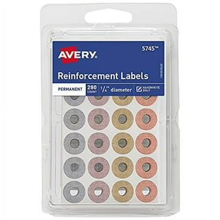 2 Box 500 Pack 0.25 Inch Hole Reinforcement Labels, Self
