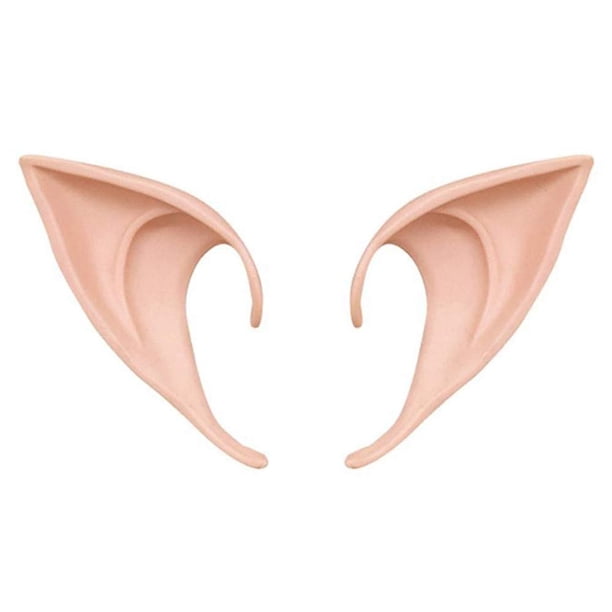 Maojin Halloween Decoration Cosplay Pixie Ears Soft Pointed Ears Tips Anime Party Dress Up Costume