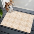 thumbnail image 3 of 2x3 Ft Entryway Area Rug, Beige Boho Floral Kitchen Rug Runner Washable Floor Mat, Vintage Ethnic Tribe Abstract Art Non Slip Indoor Door Mat Throw Carpet for Bathroom Living Room Bedroom, 3 of 8
