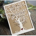 thumbnail image 4 of 50pcs Laser Cut Tree Wedding Invitation, Fall Wedding Invitation Cards, Tree Wedding Invite, Rustic Wedding Invitations - Pack of 50, 4 of 4