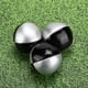 thumbnail image 3 of Heitune 3PCS Plata Negro PU Cuero Ocio Interior De La Bola Que Hace Juegos Malabares Portátil Funcionamiento Apoya, 3 of 5