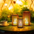 thumbnail image 2 of EcoNesxp Metal Hurricane Bronze Candlestick Set Candle Holder Set, 2 of 5