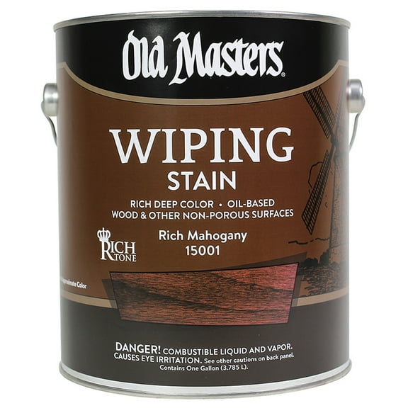 4-Pack of 1 gal Old Masters 15001 Rich Mahogany Old Masters Oil-Based Wiping Stain