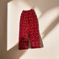 thumbnail image 4 of Spider Hero Halloween Pants Women's Fleece Pajama Pants Warm Winter Flannel Lounge Bottoms Cartoon Spider Hero Graphic Sleepwear Cozy Soft Thermal PJ Trousers with Pockets Relaxed Fit, Red, XXL, 4 of 9