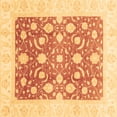 thumbnail image 1 of Ahgly Company Indoor Square Abstract Brown Modern Area Rugs, 6' Square, 1 of 4